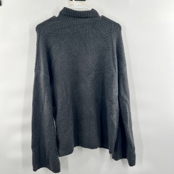 French Connection grey turtleneck wool blend size M - Picture 8 of 8